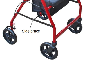 Junneng JN612LH Aluminum <strong>Frame</strong> Assisted <strong>Walking</strong> Wheelchair Adult Disability Walker <strong>With</strong> <strong>Seat</strong> Labor Saving Rollator <strong>with</strong> Basket - Product Image 6