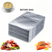 Sachet en aluminium haute barrière anti-perforation, résistant à la chaleur, pour aliments prêts à consommer, impression personnalisée OEM