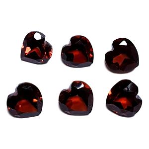 อัญมณีรูปหัวใจโกเมนสีแดงทรงหลวมตามสั่งขนาดและรูปร่างตามสั่ง - Product Image 3