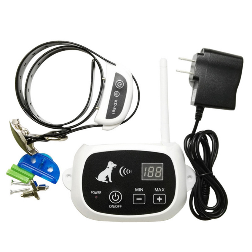 New Pet Wireless Electronic Fence Dog Trainer with Barking Stopper - HENSON | besttimetogotobed.top