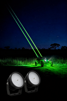 2 projecteurs laser tout-terrain haute intensité, étanches IP67, 40W, faisceau super concentré, éclairage d'ambiance extérieur pour camion