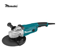 Meuleuse d'angle portative professionnelle 2400W avec interrupteur à glissière et disque de meulage - Outil électrique de haute qualité