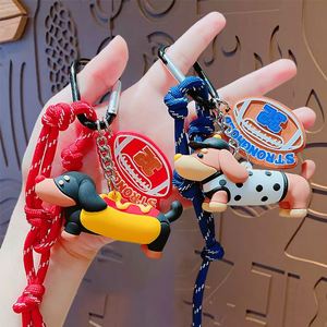 3D Sausage Dog Keychain - Cute Cartoon <b>Dachshund</b> Pendant Creative Exquisite Animal Bag Charm New Style Pet Lover <b>Gift</b> - Product Image 2