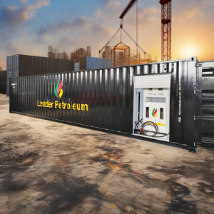 Réservoir Fabricant <span class=keywords><strong>20FT</strong></span> Conteneur 20 Cube Réservoir en acier au carbone à paroi unique Station d'essence mobile avec pompe Distributeur à deux buses - Product Image 1