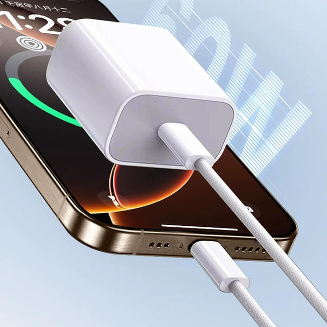 1m 2m 60W PD Fast Charging Braided Jacket USB Type c to Type c Data Charger Cable for Ios Phone