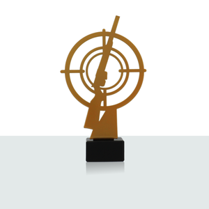 Statue en métal fusil de tireur 21,0 cm - Product Image 1