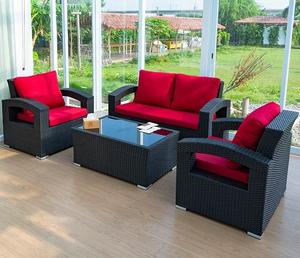 Modern Hotel Luxury Outdoor Furniture <b>Waterproof</b> PE Patio Outdoor Rattan Garden Set - Product Image 5
