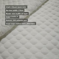 Diverses options en stock Tissus de matelas en brocart tricoté en polyester absorbant la transpiration et à grammage élevé Couche d'air