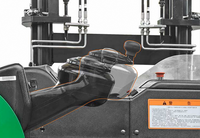 Chariot élévateur à fourche électrique lithium-ion 1,6T 1,8T 2T avec conducteur assis pour entrepôt, hauteur de levage 6m 8m 10m 12,5m