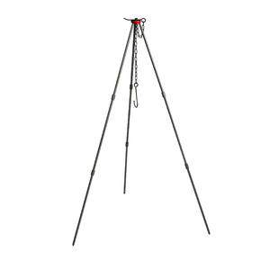 ขาตั้งเตาแคมป์กลางแจ้งแบบสามขา ที่แขวนหม้อ พกพาสะดวก ทำจากอลูมิเนียม พับเก็บได้ อุปกรณ์เสริมสำหรับเตาแคมป์ปิ้ง - Product Image 5
