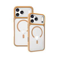 Coque de protection magnétique mate effet seconde peau avec grande fenêtre pour iPhone 18 Pro, compatible avec iPhone 17, 16, 15, 14, 13