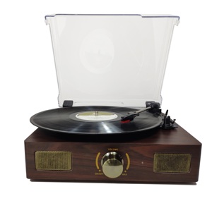 Đơn Giản & Tốt Nhất Retro Bằng Gỗ Turntable <span class=keywords><strong>Record</strong></span> <span class=keywords><strong>Player</strong></span> Với Không Dây BT Đầu Vào - Product Image 1