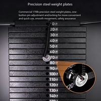 Appareil de musculation professionnel monoposte pour l'entraînement ciblé des muscles des jambes, des fessiers et du dos