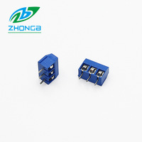 Borne de câblage PCB ZB300V, espacement 5,0 mm, cœur en cuivre, pied rond, sortie d'usine, 2-XXP Contacts pour électronique d'éclairage
