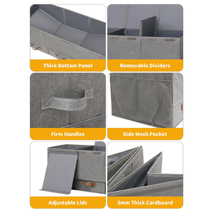 New Arrivals <strong>Folding</strong> <strong>Box</strong> Removable Cover Organiser <strong>Box</strong> Storage Polyester Collapsible <strong>Stackable</strong> Storage <strong>Box</strong> With Top Selling - Product Image 4