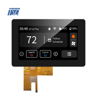 Pantalla Táctil LCD Industrial Personalizada de 7 Pulgadas (7'') con Resolución de 800x480, 12h TN, Interfaz USB I2C