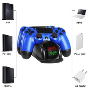 Yeni Trend hızlı <span class=keywords><strong>ps4</strong></span> şarj standı şarj istasyonu Usb oyun şarj standı tutucu çift kontrolörleri Gamepad tutucu Play Station 4 - Product Image 4