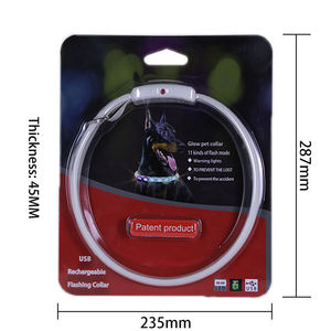 Collier pour chien à <span class=keywords><strong>LED</strong></span> RVB contrôlé par application UMIONE avec rubans en plastique et en silicone pour la sécurité nocturne - Product Image 5