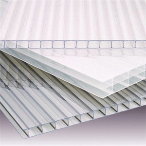 Feuille creuse transparente en <span class=keywords><strong>polycarbonate</strong></span> nid d'abeille à double paroi/feuille creuse en PC/feuille creuse en <span class=keywords><strong>polycarbonate</strong></span> - Product Image 6