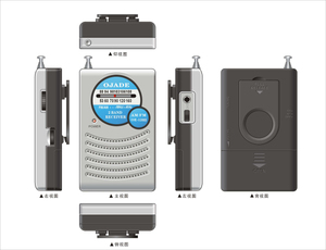 XIBOMAN Radio de poche mini portable la plus vendue, récepteur mondial AM FM argenté avec clip ceinture et haut-parleur intégré - Product Image 4