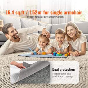 25 X 94.5 in 0.24\" Thick Non-Slip Carpet Mat <b>Rug</b> <b>Pad</b> Gripper for Floor Premium Carpet <b>Protector</b> - Product Image 6