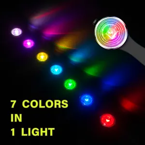 UMIONE RGB LED Dog Light Clip On Silicone Light Pet Cat Flashing Pendant for Collar Leash Harness