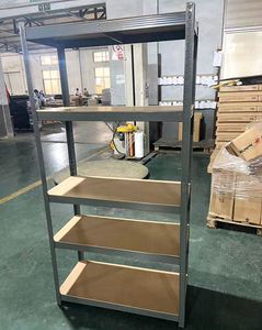 رفوف تخزين معدنية قابلة للتعديل بدون براغي، سعة 265 كجم لكل طبقة، مقاومة للصدأ، مناسبة للمستودعات والمرائب - Product Image 5