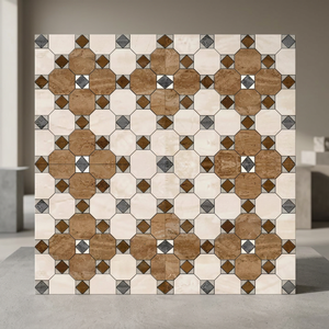 Série Punch Terrazzo marron Carrelage fait main 300x300mm Design intérieur extérieur émaillé 3D - Product Image 1