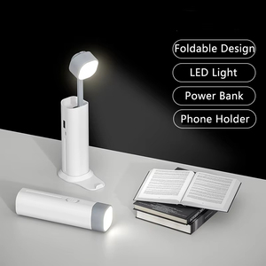 พาวเวอร์แบงค์ขนาดเล็ก5000มิลลิแอมป์ต่อชั่วโมงพร้อม USB พับได้มีไฟกลางคืนขนาดเล็กป้องกันดวงตาเพื่อการเรียนรู้โคมไฟตั้งโต๊ะ <span class=keywords><strong>powerbank</strong></span> สำหรับ <span class=keywords><strong>iPhone</strong></span> Xiaomi Samsung - Product Image 1