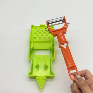 Ensemble d'ustensiles de cuisine multifonctionnels 2 en 1, éplucheur à julienne amélioré, éplucheur de légumes, trancheur de fruits et légumes de toutes sortes - Product Image 4