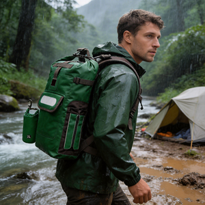 Waterproof Backpack Hiking <b>Camping</b> Dry Bag Shoulder Pack With Adjustable Strap Reflective Strap Heavy Duty Adventure Activities - Product Image 2