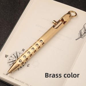 Pistola <span class=keywords><strong>de</strong></span> perno Hexagonal <span class=keywords><strong>de</strong></span> latón macizo Vintage, pluma <span class=keywords><strong>de</strong></span> acción <span class=keywords><strong>de</strong></span> revólver, agujeros <span class=keywords><strong>de</strong></span> tratamiento <span class=keywords><strong>de</strong></span> bronce cepillado, EDC, bolígrafo <span class=keywords><strong>de</strong></span> rifle con gatillo <span class=keywords><strong>de</strong></span> bolsillo <span class=keywords><strong>de</strong></span> seis bordes - Product Image 6