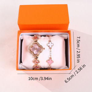 Women's Watch And Bracelet Gift Set Red Rose Gold Luxury Valentine'S Day Birthday <b>Present</b> For Girlfriend <b>Best</b> <b>Friend</b> - Product Image 2