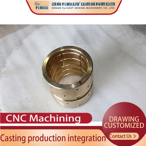 Customizable Non-Standard Mining Machinery Parts Crushers' Copper & Bronze Sleeves Brass <b>Drill</b> Sleeve Casting Processing - Product Image 5