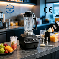 Blender Profesional untuk Penggunaan Komersial 2200W Kontrol Kecepatan Variabel Pembuat Smoothie Tugas Berat Pisau Baja Tahan Karat