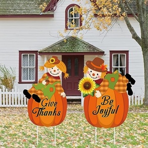 Letrero Navideño para Jardín, Decoración de Patio Exterior con Espantapájaros, Material PP, Corte Personalizado, Color Personalizado - Product Image 3