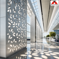 Panneaux décoratifs en aluminium découpés au laser ALUMTIMES pour façade extérieure de bâtiment, style villa moderne