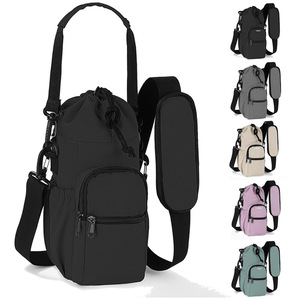 Dropshipping Products 2024 Fashion Thermal Insulation Water Bottle Bag Drawstring Mouth Outdoor Protective Sleeve - Product Image 4