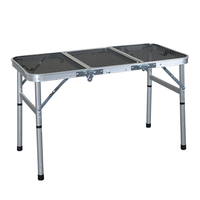 HISPEED IGT Table pliante en aluminium léger Barbecue portable Grill Camping Table d'extérieur
