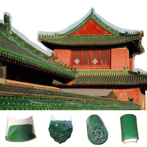 <span class=keywords><strong>กร</strong></span>ะเบื้องหลังคาเคลือบแบบจีนเผาจากดินขาว สำหรับศาลาแบบดั้งเดิม - Product Image 1