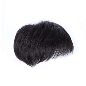 <strong>Invisible</strong> 100% Human Hair Wig with for Swiss Lace and PU Natural Hairline Silk Base <strong>Closure</strong> Men's Hair Replacement - Product Image 2
