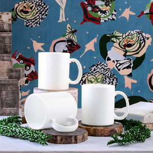 Taza de Café Moderna de Porcelana y Cerámica de 350 ml (11 oz) para Fiestas y Regalos de Navidad, Sublimable - Product Image 3