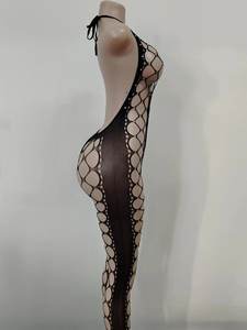 OEM ODM Nouveau bas <span class=keywords><strong>de</strong></span> corps <span class=keywords><strong>sexy</strong></span> en résille pour fille Bas <span class=keywords><strong>de</strong></span> corps en cristal à strass Lingerie - Product Image 2