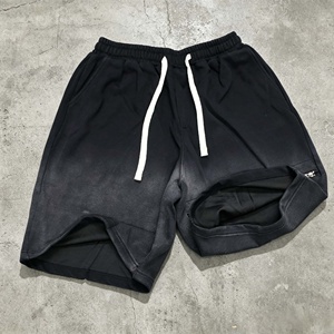 Shorts en tricot respirant pour homme, noirs, personnalisés, avec cordon de serrage, imprimé, fermeture éclair, style streetwear décontracté - Product Image 2