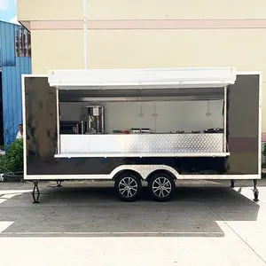 شاحنة طعام من الفولاذ المقاوم للصدأ ثلاجة مجمد شاحنة طعام