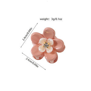 2.4Cm Vrouwen Haaraccessoires Hoofddeksels Schattige Mini Haarclips Prachtige Strass Kleine Bloem Klauw Clips Voor Meisje - Product Image 6