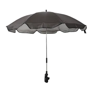批发价格便宜的雨伞制造钢制尼龙折叠躺椅配套雨伞