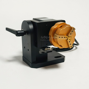 Axe rotatif professionnel pour bijoux, réglage d'angle à 90 degrés avec pince en cuivre pour machine de marquage laser à fibre - Product Image 1