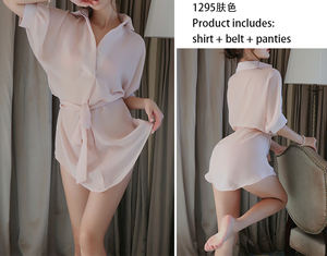 Camicia tentazione pigiama trasparente sexy da donna lingerie erotica - Product Image 6