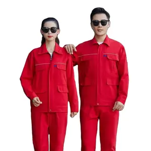 Custom Hi Vis Reflective Safety Waterproof Flame Retardant Outdoor Factory Work Uniform Overall Coverall Workwear